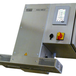 Das Heißsiegelgerät HSGMed mit Dispaly.