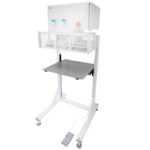 Beutelauflage zum Geräteständer und Fußpedal