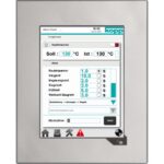 Display mit Touchpanel für das Heißsiegelgerät K600V