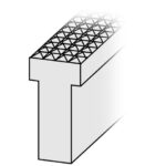 Geriffelte Siegelschiene