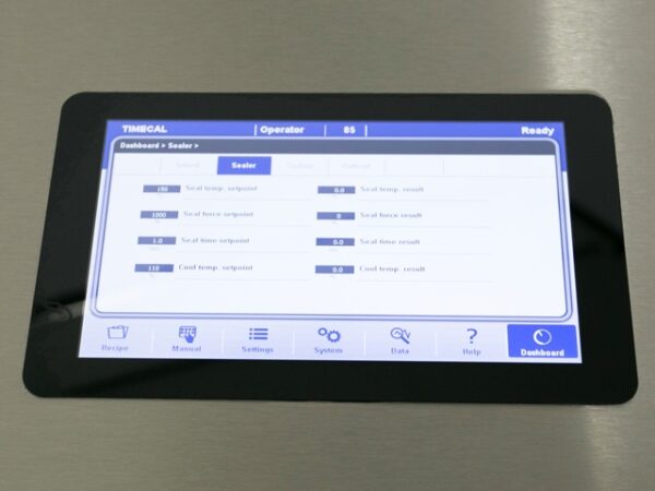 Touchpanel für das Folienschweißgerät ISTMEDPLUS