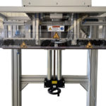 Gerätekopf, der über eine Handkurbel höhenverstellbar ist.