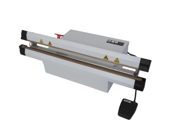 Folienschweißgerät ISM620 mit Fußbedienungsschalter und Trennmesser zum Schweißen von PE-Folien